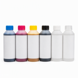 UV Ink Set CMYK+W+V 6x500ml